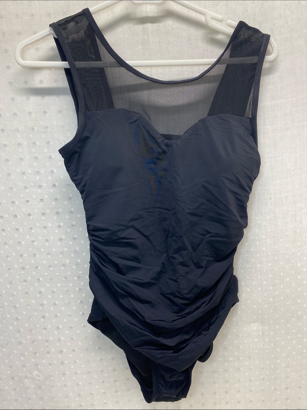Summer Mac Black One Piece Swimsuit Mesh Details Padded Cups Size L